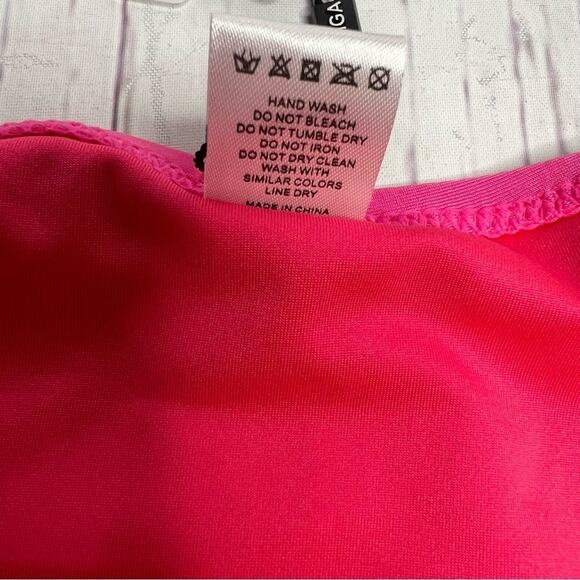 RELLECIGA Large Hot Pink High Cut Cheeky Bikini Bottom Barbie Core NEW - Picture 8 of 9